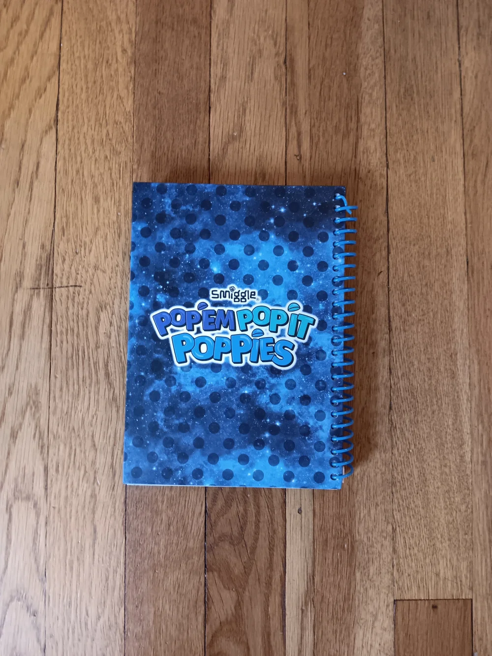 Blue & Black Pop-It Spiral Notebook - Sensory Fidget Cover